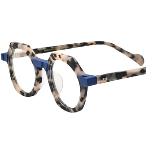 2025 mô hình retro khung quang học phong cách đa màu Matte <span class=keywords><strong>Acetate</strong></span> Kính mắt khung <span class=keywords><strong>Acetate</strong></span> kính khung - Product Image 1