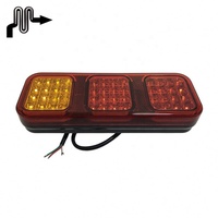 Feu arrière combiné carré 12V 48 LED (ambre, rouge, blanc) – Nouveau