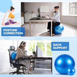 Ballon de Gymnastique Suisse en PVC Premium Anti-éclatement pour Massage, Stabilité et Équilibre – Idéal Yoga et Exercices - Product Image 2
