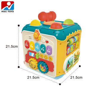 Giocattolo per bambini a sette lati <span class=keywords><strong>puzzle</strong></span> che bussa musicista che batte batteria musica leggera a sette lati giocattoli di allenamento cognitivo per bambini - Product Image 2