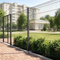 Clôture en treillis soudé 3D, certifiée CE, galvanisée à chaud, panneau de clôture 3D plié - Clôture de sécurité pour jardin et résidence