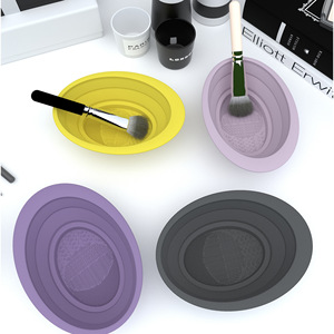 Zhixi Silicone Makeup Brush Cleaning Pad 150mm Foldable Brush Washer For Home Use - Product Image 1