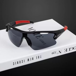 Lunettes de sport de plein air, anti-vent, protection UV, lunettes de cyclisme, monture en plastique pour hommes, couleurs vives 9413 - Product Image 1