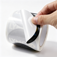 Etiquetas Adhesivas de Vinilo Personalizadas con Logotipo, Etiquetas Impermeables en Rollo, Etiquetas de Papel