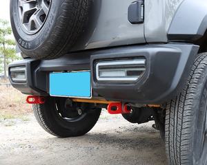 LUMA 3/5ドア19-24黒と赤のフロント左とリアスチールトウフック50ポンドスズキ第4世代ジムニーシエラJB64 JB74 JC74用 - Product Image 5