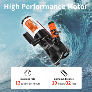 Pompe de macération 12V RV, pompe à déchets RV support de station de décharge de macérateur à dégagement rapide - Product Image 4