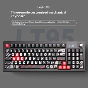 Teclado Mecánico Personalizado de Tres Modos para Juegos, Deportes Electrónicos, Intercambiable en Caliente, Inalámbrico Bluetooth para Oficina y Computadora - Product Image 5