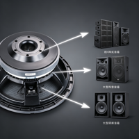 LF15X401 Altavoz de graves tipo cesta de 15 pulgadas, 1200W, 8 Ohmios, VC4'', para escenario, equipo de sonido profesional, de fábrica, OEM ODM
