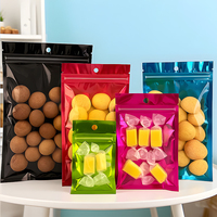 3 Yanı Yapışkanlı, Askı Delikli, Gıda Ambalaj Poşeti, Kilitli Doypack, Fermuarlı Plastik Poşetler, Atıştırmalıklar İçin Doypack, Ayakta Duran Poşet