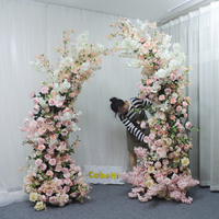 Événements Fleur Porte Guirlande Coureur Rangée Blanc Colombe Fleur Arche Mariage Décoratif Benjamin Moore Fleur