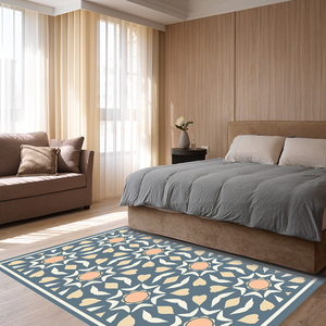 <span class=keywords><strong>Tappeto</strong></span> Rettangolare in Poliestere Stile Astratto, Sottile, Lavabile in Lavatrice, Resistente alle Macchie, Design Minimalista Pastorale per Camera da Letto e Soggiorno - Product Image 6
