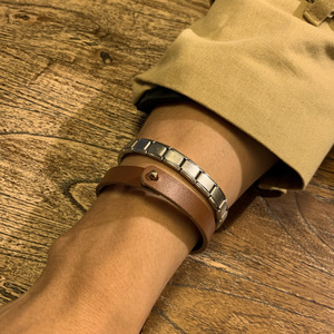 Customizable minimalist <b>leather</b> <b>bracelets</b>, trendy and fashionable women's jewelry, elegant best friend <b>bracelets</b>, logo printing - Product Image 2