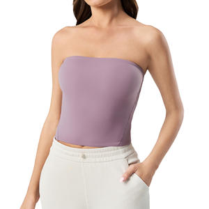 Top de yoga sexy d'été à épaules dénudées, sensation de peau nue, beauté du dos, respirant, veste de sport de yoga pour femme - Product Image 1