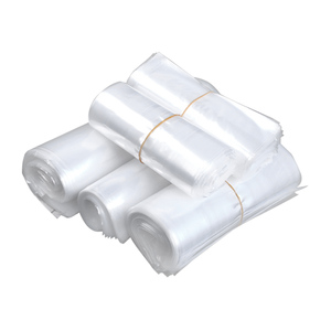 Sacs en polyéthylène transparents LDPE, plats, à fond ouvert, robustes, grands, pour emballage alimentaire, avec impression, sacs en maille thermoscellables - Product Image 3