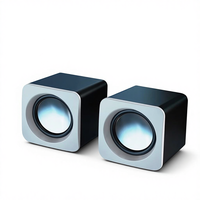 Speaker Subwoofer Mini Berkabel Desktop Komputer untuk Multimedia Laptop dengan Suara HIFI 3W Tahan Air IPX-5 & Efek Suara Game