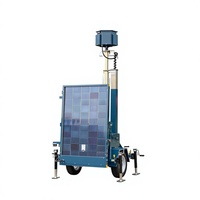 Chariot solaire portable pour la surveillance mobile
