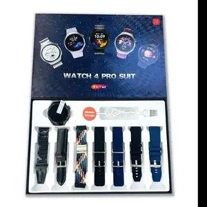 スマートウォッチストラップセットwatch4pro2.2インチウルトラスマートウォッチforMen Women's reloj Wearable Devicesマルチストラップスマートウォッチ4pro