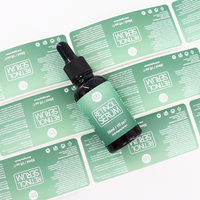 Étiquettes personnalisées autocollantes en vinyle imperméable pour emballages de cosmétiques et de parfums, avec impression numérique pour promotion de marque personnelle, OEM