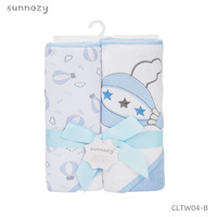 Factory Wholesale New Design Baby Square 76*76cm Eco-friendly Soft Absorbent Comfortable Hooded Solid Color Cotton Bath Towel