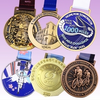 Großhandel Günstig Gestalten Sie Ihre Eigene Blanko Legierung Zink 3D Gold Auszeichnung Marathonlauf Benutzerdefinierte Metall Sportmedaille