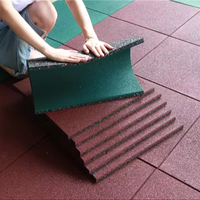 Tapis de sécurité antidérapants et amortissants en caoutchouc EPDM pour l'extérieur, adaptés aux aires de jeux, aux jardins d'enfants et aux zones de fitness en plein air