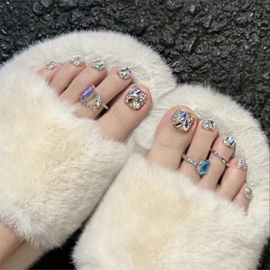 Faux ongles d'orteils en gros de haute qualité, très demandés, amovibles, courts, pour <span class=keywords><strong>nail</strong></span> <span class=keywords><strong>art</strong></span> - Product Image 1