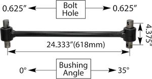 Heavy Duty <b>Freightliner</b> Torque Rod 24.33 Inch Suspension Torque Rod Assembly Auto Spare Parts for <b>Truck</b> Trailer OEM - Product Image 2
