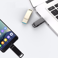 Clé USB 3.0 Type-C OTG 2-en-1 en métal de haute qualité 16 Go-256 Go