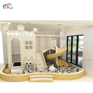 Aire de jeux intérieure pour enfants Soft Play Entertainment Center avec <span class=keywords><strong>piscine</strong></span> à balles et <span class=keywords><strong>toboggan</strong></span> Fun Equipment pour les enfants de 2 à 12 ans - Product Image 2