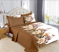 Collection LILIANNA en gros, ensemble de draps de lit 6 pièces, literie en gros comprenant un drap plat et des taies d'oreiller