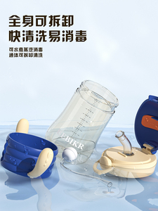 Copa de entrenamiento de silicona a prueba de derrames-Mango ponderado, pico y pajita, perfecto para la transición de niños pequeños, seguro para bebés - Product Image 6