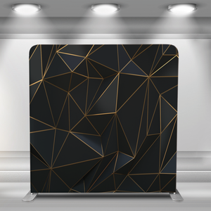 Funda de almohada de tela de tensión portátil personalizada, soporte de pared, Fondo de cabina de fotos negro con marco de aluminio para exposiciones - Product Image 5