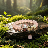 Bracelet en perles de cristal de 10 mm, bracelet porte-bonheur pour femme, cadeau de bijoux pour anniversaire