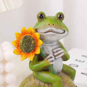 Witt Coffee Shop ของตกแต่งสวน<span class=keywords><strong>กบ</strong></span>และหอยทาก, เครื่องประดับตกแต่งโต๊ะสุดสร้างสรรค์แสนตลกของขวัญวันอีสเตอร์ - Product Image 4