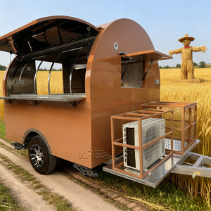 Restaurant Quality Commercial <b>BBQ</b> Burger Ice Cream Trailer Full Kitchen Fiberglass Construction <b>for</b> Outdoor Street Food Service - Product Image 6