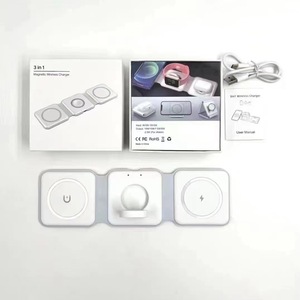 IStapromo Gifts 3-in-1 smartphone <b>wireless</b> charger, fast charging, digital magnetic suction, portable - Product Image 6