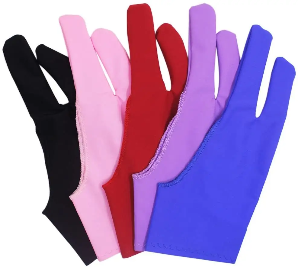 ZMSAFETY papel de artista dibujando guantes reduce la fricción tableta de dibujo guante traje para la mano derecha o izquierda