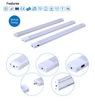 Barre d'éclairage Led barre LED intérieure lumière de Bar sous armoire pour la maison cuisine couverture lumineuse transformateur blanc lampe lien interrupteur article mural