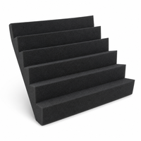 Panneaux muraux insonorisants en mousse acoustique polyuréthane haute résilience, 12 pouces, dalles absorbantes pour studio et salle de musique