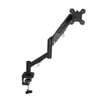 Bras de moniteur à ressort à gaz unique, vente chaude, écran de 13 à 32 pouces, réglage de la hauteur libre, prend en charge la rotation multi-angles, support de moniteur