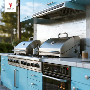 Nuevo Conjunto de Cocina Exterior de Acero Inoxidable con Parrilla para Barbacoa, Armario Impermeable Personalizado para Jardín o Patio Trasero, Isla con Horno para <span class=keywords><strong>Pizza</strong></span> y Cobertizo - Product Image 2