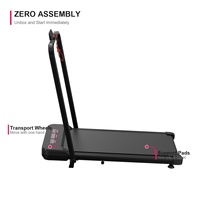 Caminadora Doméstica Resistente con Pantalla LED, Plegable, Multifuncional, Equipo de Ejercicio para Gimnasio en Casa