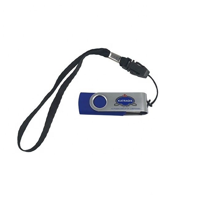 Custom Swivel Stick USB Flash Drive 3.0/2.0 Low Price Business Promotion Gift with Lanyard