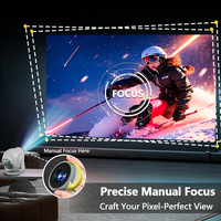 Projecteur intelligent Topleo pour cinéma maison, vidéo, petit projecteur portable Android 14, mini projecteur LCD 4K 8K