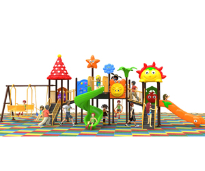 <span class=keywords><strong>Toboggan</strong></span> pour enfants avec <span class=keywords><strong>balançoire</strong></span> Équipement d'amusement Installations du parc Aire de jeux commerciale extérieure pour enfants - Product Image 4