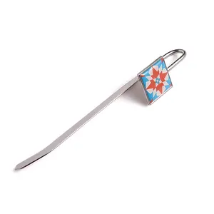 Unique Design Souvenir Gift Epoxy Sticker Metal Envelop Cutter Custom Logo Letter Opener