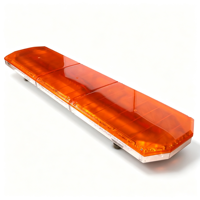 Barre LED 88W avec 15 modes stroboscopiques, barre lumineuse d'avertissement à montage sur toit, boîtier en alliage d'aluminium PC, plusieurs couleurs, lumière pour les opérations d'ingénierie et de sauvetage