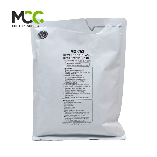 Developer 1050g Black for Sharp MX 623 753 623U 753N M623N M623U M753N M753U