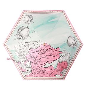 70% <span class=keywords><strong>parapluie</strong></span> pliant automatique ultra-léger nouveau Style rétro français pluie brillant Composite couleur Protection UV Logo de voyage - Product Image 5