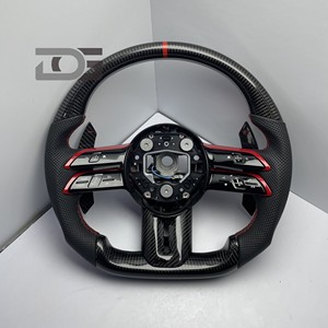 Volant en fibre de carbone pour Benz Classe A, C, E, S, G, V, C63, A45, E43, GLC, GLE, <span class=keywords><strong>CLA</strong></span>, W205, W223, W213, W206, W211, W207, W222, W219, AMG GT - Product Image 3